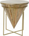 Bijzettafel DKD Home Decor Metaal Mangohout (40 x 40 x 45 cm)