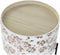 Bijzettafel DKD Home Decor Zwart Metaal Wit 38 x 38 x 39 cm Hout MDF