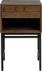 Bijzettafel Donkerbruin Eikenhout - 13kg - 45x40x70cm - Modica