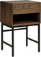Bijzettafel Donkerbruin Eikenhout - 13kg - 45x40x70cm - Modica