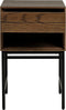 Bijzettafel Donkerbruin Eikenhout - 13kg - 45x40x70cm - Modica