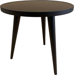 Bijzettafel Eiken rond 50cm zwart