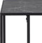 Bijzettafel Infinity 43x35 cm - zwart marmer