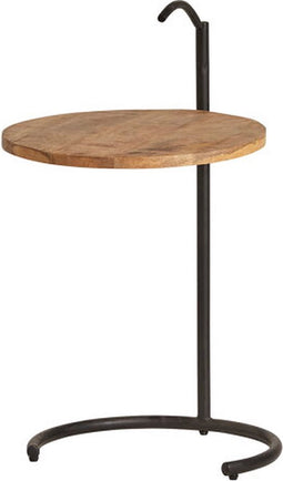 Bijzettafel Kenneth met rond blad - Naturel | Meubelplaats