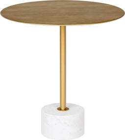 Bijzettafel Koper & Marmer - 51x51x52cm - Bijzettafel Lecco - House Nordic