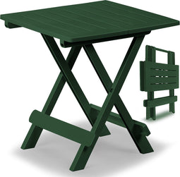 Bijzettafel - Kunststof 45x43x50cm Weerbestendig Klapbaar - Groen