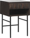 Bijzettafel Latina Espresso 46x46 cm - Giga Living