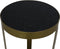 Bijzettafel Marmer - Ø30x50 - Zwart/goud - Design Bijzettafel - Marmer/metaal tabel