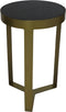 Bijzettafel Marmer - Ø30x50 - Zwart/goud - Design Bijzettafel - Marmer/metaal tabel