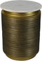 Bijzettafel marmer - ø41x53 - Wit/goud - Marmer/metaal