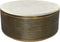 Bijzettafel marmer - ø80x40 - Wit/goud - Marmer/metaal