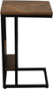 Bijzettafel met magazine rek Mosaic - 30x38x65 - mangohout/metaal