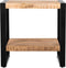 Bijzettafel / Nachtkastje Industrieel Design | Mangohout en Staal | 60x40x60