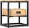 Bijzettafel / Nachtkastje Industrieel Design | Mangohout en Staal | 45x35x50