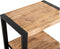 Bijzettafel / Nachtkastje Industrieel Design | Mangohout en Staal | 60x40x60