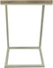 Bijzettafel Read - 38x30x65 - Naturel/wit - Mangohout/metaal