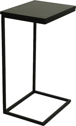 Bijzettafel Read - 38x30x65 - zwart - metaal
