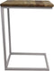Bijzettafel Rick - 35x45x65 - Naturel/wit - Mangohout/metaal