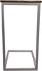 Bijzettafel Rick - 35x45x65 - Naturel/wit - Mangohout/metaal