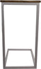 Bijzettafel Rick - 35x45x65 - Naturel/wit - Mangohout/metaal