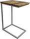 Bijzettafel Rick - 35x45x65 - Naturel/wit - Mangohout/metaal