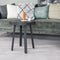 Bijzettafel rond 45 cm, Black Stack, B340 zwart