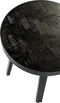 Bijzettafel rond 45 cm, Black Stack, B340 zwart