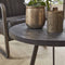 Bijzettafel Set van 2 Davidi - Houten Meubel - Yucon black / Massief acacia zwart - Industrieel - Kantoor -Decoratie