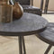 Bijzettafel Set van 2 Davidi - Houten Meubel - Yucon black / Massief acacia zwart - Industrieel - Kantoor -Decoratie