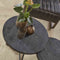 Bijzettafel Set van 2 Davidi - Houten Meubel - Yucon black / Massief acacia zwart - Industrieel - Kantoor -Decoratie