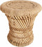 Bijzettafel Set Van 2 Naturel Bamboe - Boho Salontafel - Bohemian Bijzettafeltjes - Tafeltjes van Bamboe en Hennep