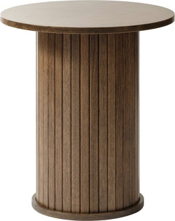 Bijzettafel Smoked Eikenhout - Rond Ø50cm - Tafel Nola - Giga Living