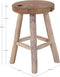 Bijzettafel Teakhout Met Vier Poten- 30x30x45cm - House Nordic