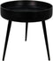 Bijzettafel Ventura - ø40 cm - zwart - mangohout/ijzer