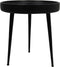 Bijzettafel Ventura - ø40 cm - zwart - mangohout/ijzer