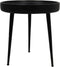 Bijzettafel Ventura - ø40 cm - zwart - mangohout/ijzer