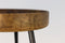 Bijzettafel Ventura - ø40x42 cm - naturel - mangohout/ijzer