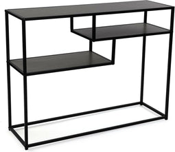 Bijzettafel Versa Donkerbruin Hout Metaal 33 x 82 x 107 cm