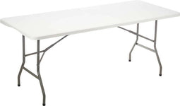 Bijzettafel Wit Metaal Polyethyleen 183 x 76 x 74 cm
