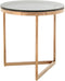 Bijzettafel Wynona 125 Grijs / Roségoud | Salontafel | Rond