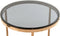 Bijzettafel Wynona 125 Grijs / Roségoud | Salontafel | Rond