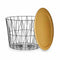 Bijzettafel Zwart Gouden Metaal 62 x 45,5 x 62 cm (4 Stuks)