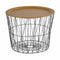 Bijzettafel Zwart Gouden Metaal 62 x 45,5 x 62 cm (4 Stuks)
