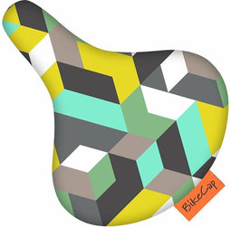 BikeCap Zadelhoes Graphics | Fietszadelhoes - Fietszadeldek - Stof en waterafstotend