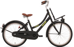 Bikefun Load 20 meisjesfiets met remnaaf - mat zwart