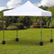 Outsunny paviljoen - gewicht - 4 stuks - zwart