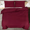 vidaXL - Dekbedovertrekset - lichtgewicht - 140x200 - cm - microvezel - bordeaux