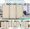 Angel Living Paravent - 3-delig - Opvouwbaar - 243 x 180 cm - Beige