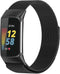 imoshion Milanees magnetisch bandje - Geschikt voor Fitbit Charge 6, Charge 5 - Zwart - M