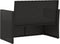 vidaXL - Tuinbank - met - kussens - 105 - cm - poly - rattan - zwart